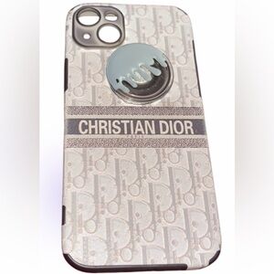 IPhone 15 plus phone case with pop socket